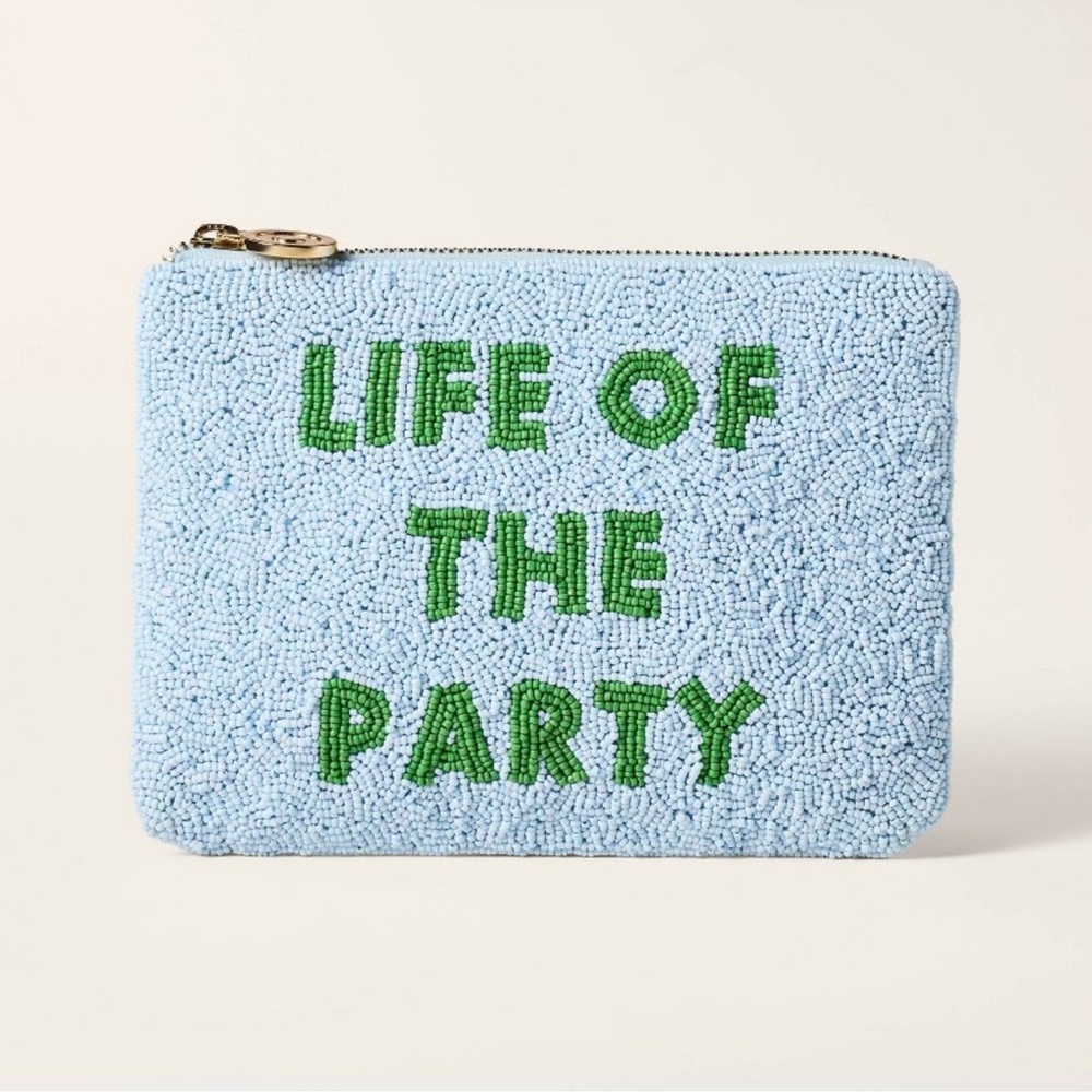 NWT Kate Spade Life of the Party Beaded Clutch